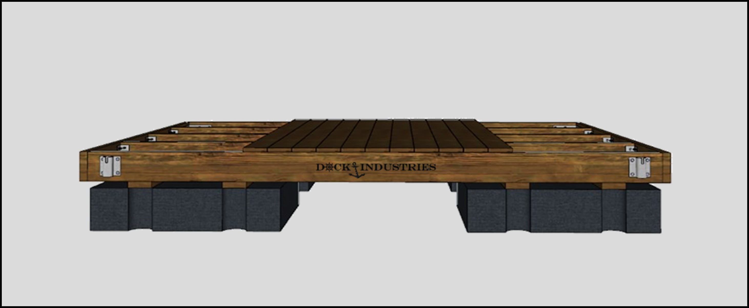 Ensemble de quai Heavy Duty 8'x12' - Pour poteaux