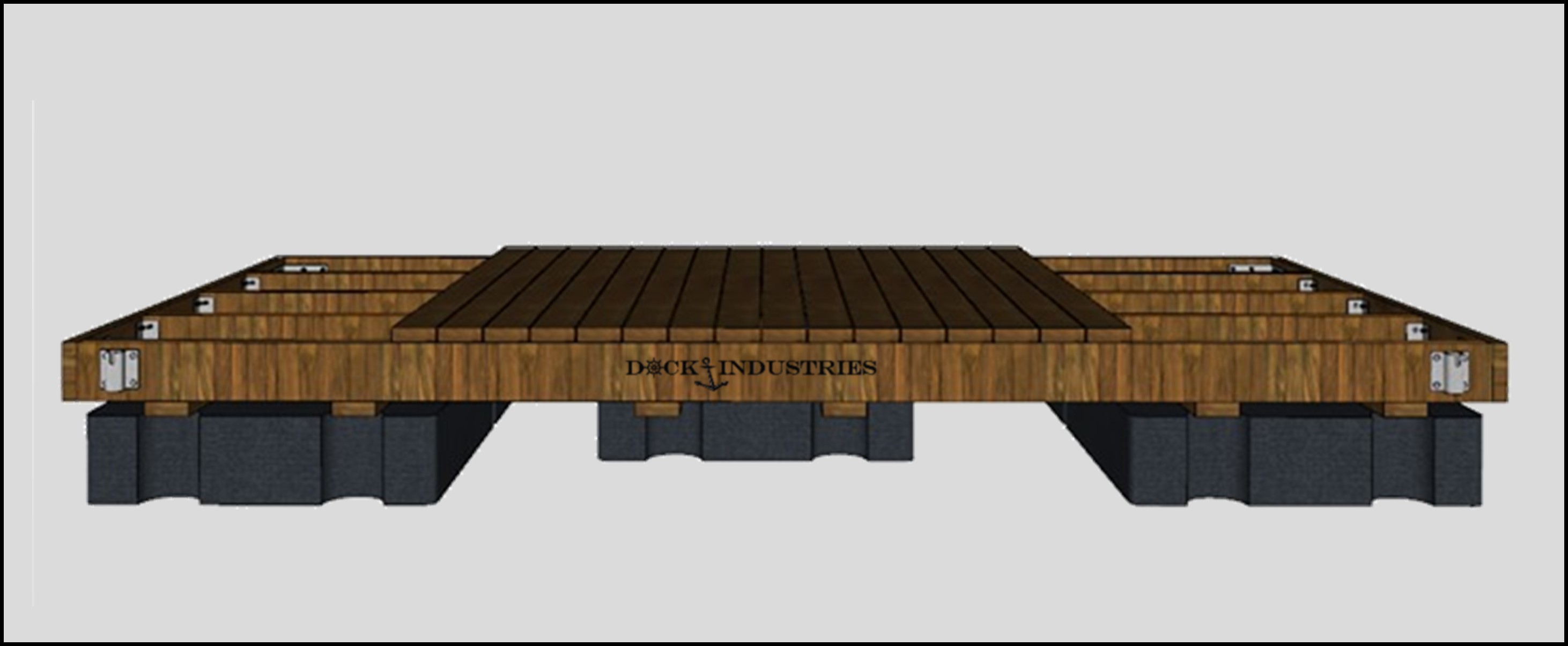 Ensemble de quai Résidential 8'x16' - Pour poteaux