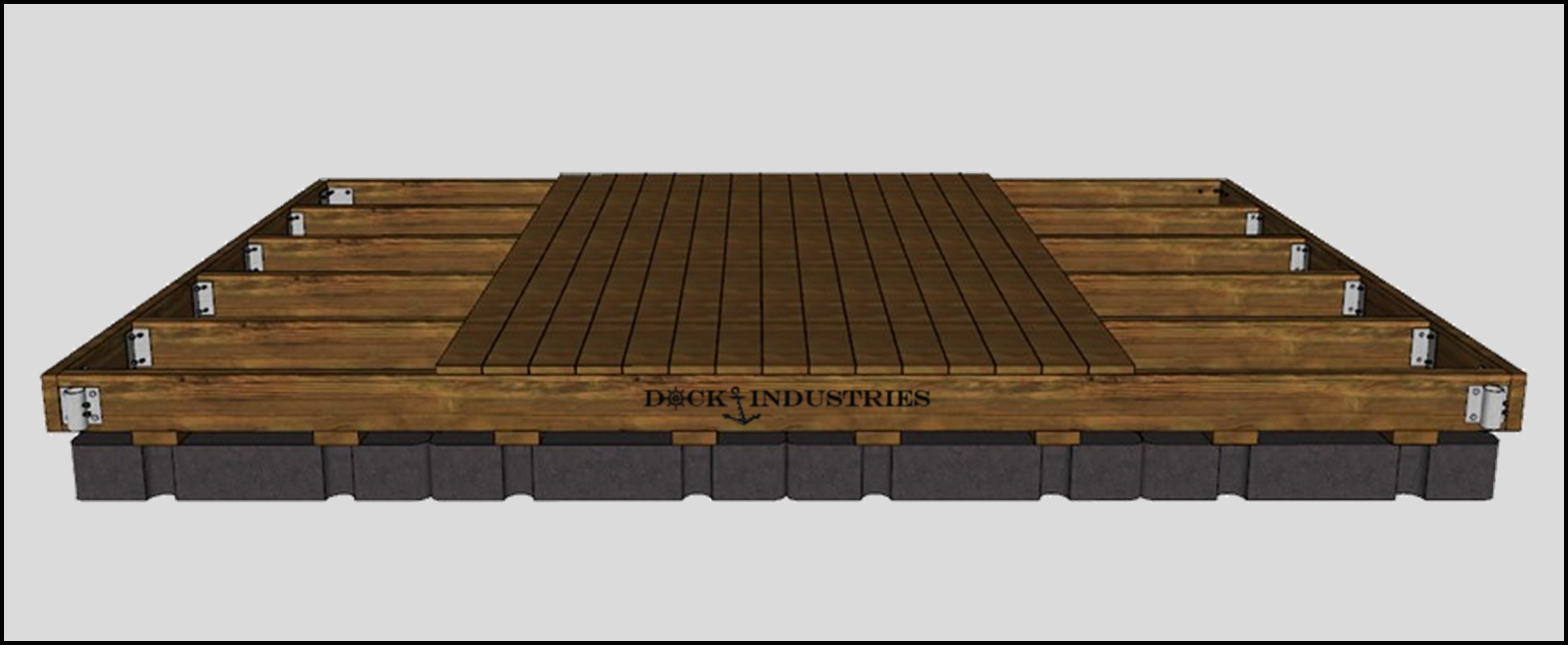 Ensemble de quai Résidentiel 10'x16' - Pour poteaux