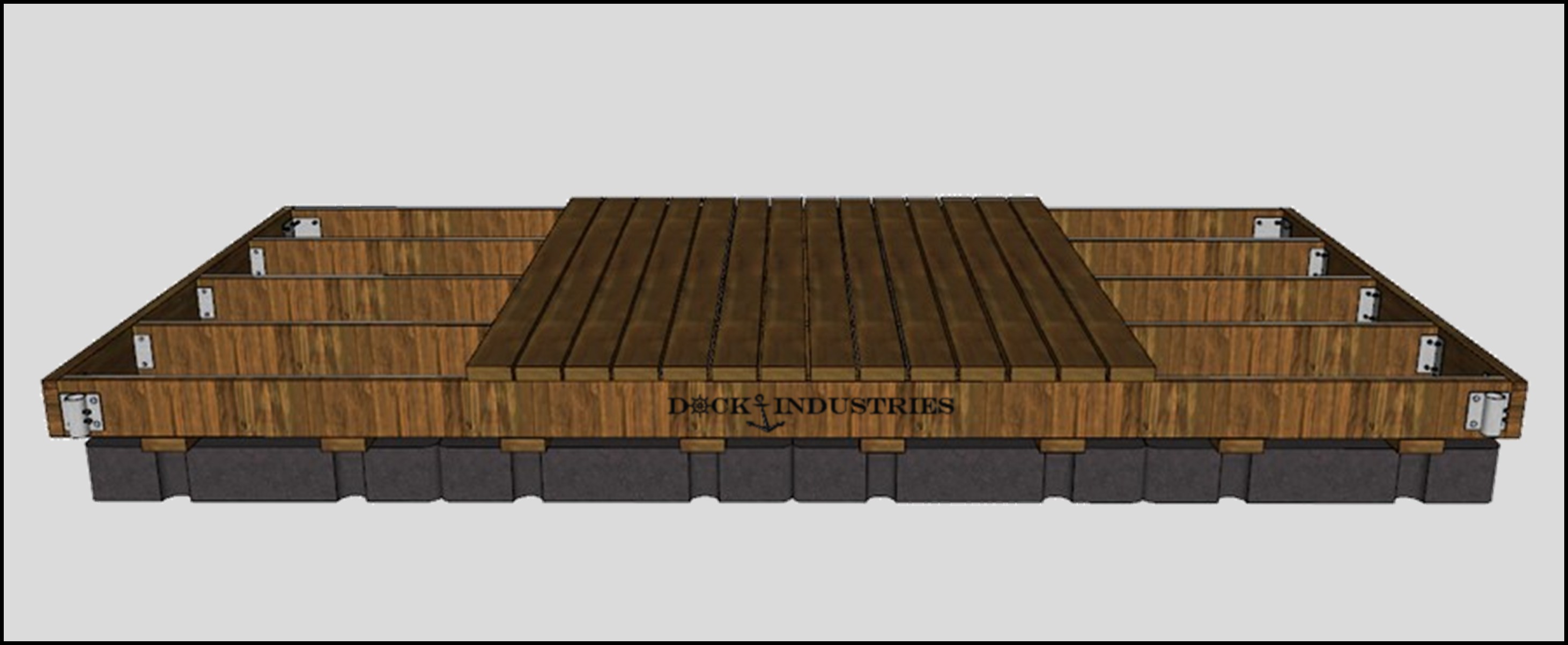 Ensemble de quai Résidentiel 8'x16' - Pour poteaux