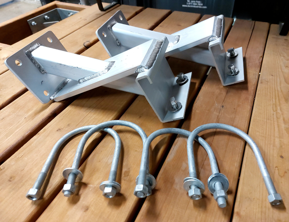 Reinforced bracket kit for single PWC dock installation - Aluminium dock - KPWC-ALU