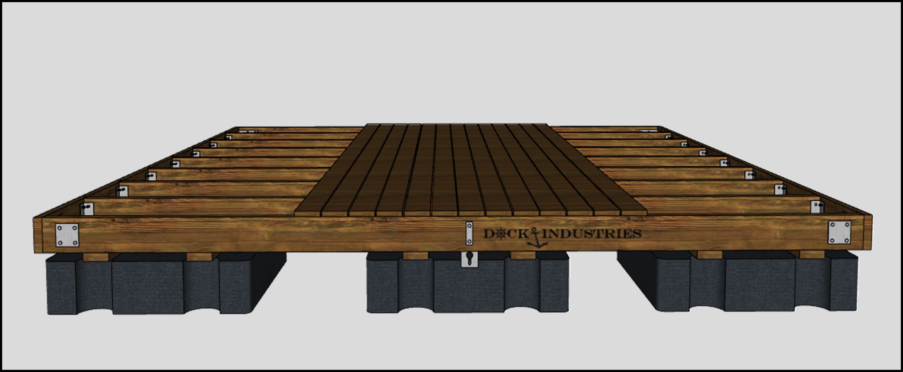 Ensemble pour plateforme de baignade Heavy Duty 16'x16'