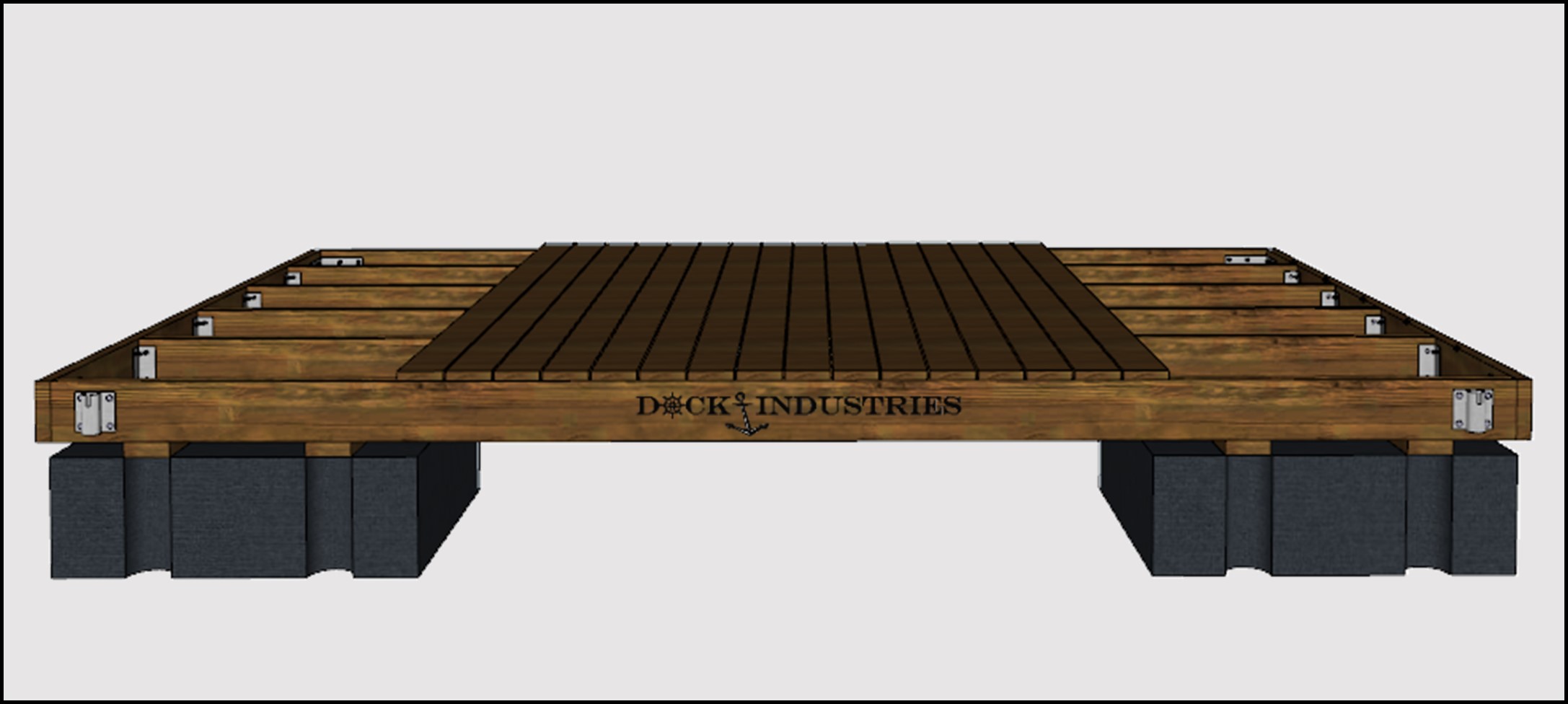 Ensemble de quai Heavy Duty 10'x16' - Pour poteaux