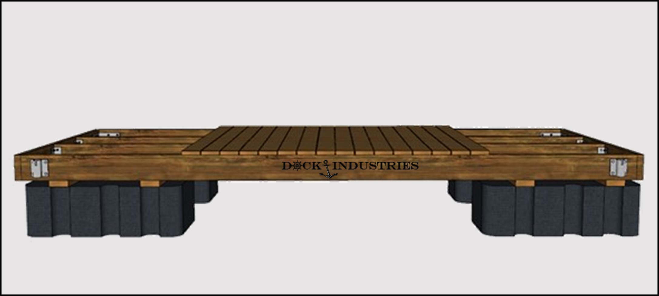 Ensemble de quai Heavy Duty 6'x16' - Pour poteaux