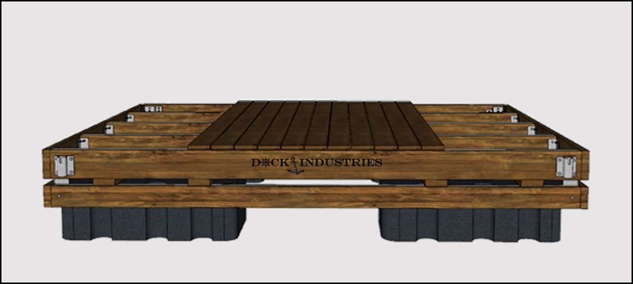 Ensemble de quai Commercial 8'x12' - Pour poteaux