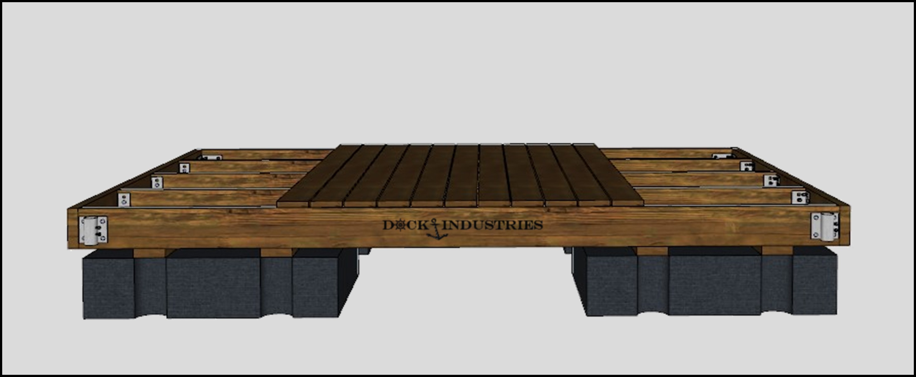 Ensemble de quai Résidentiel 8'x12' - Pour poteaux