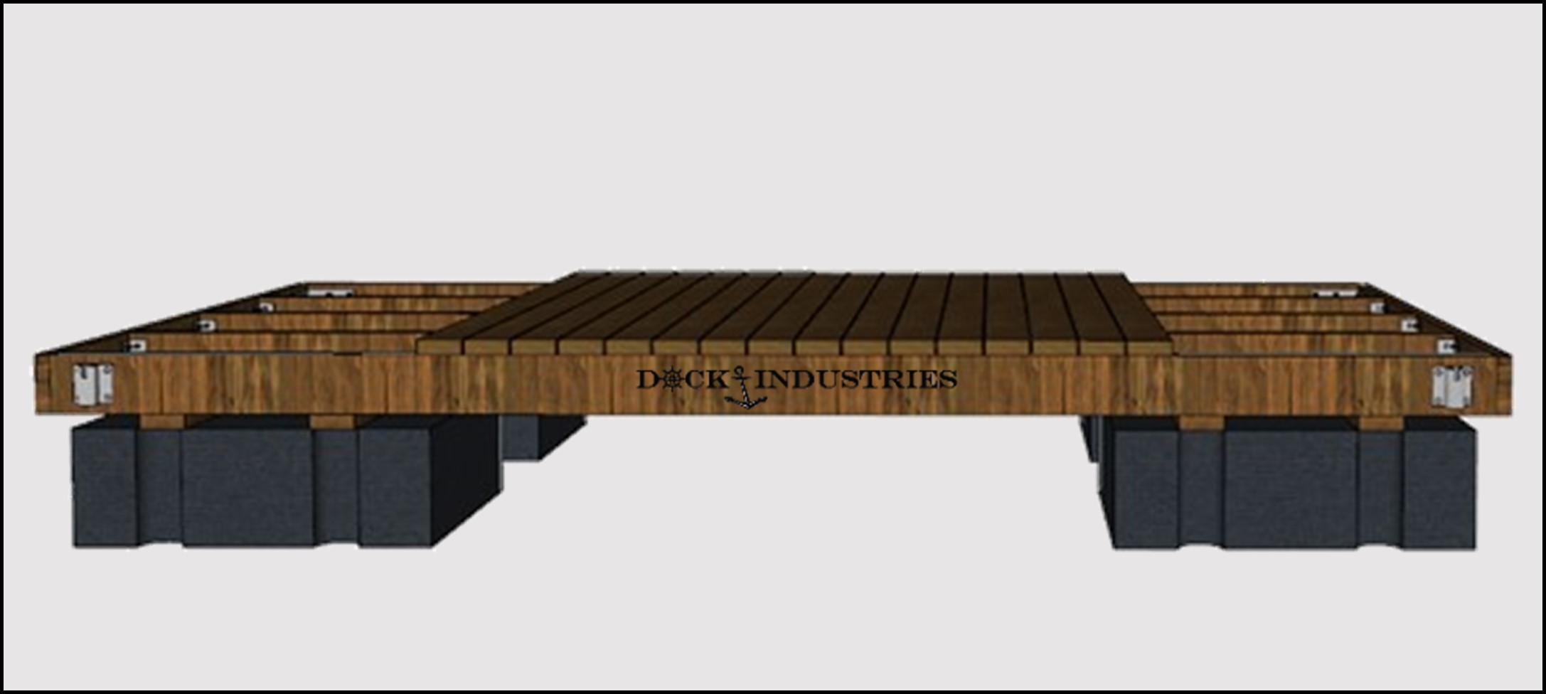 Ensemble de quai Heavy Duty 8'x16' - Pour poteaux