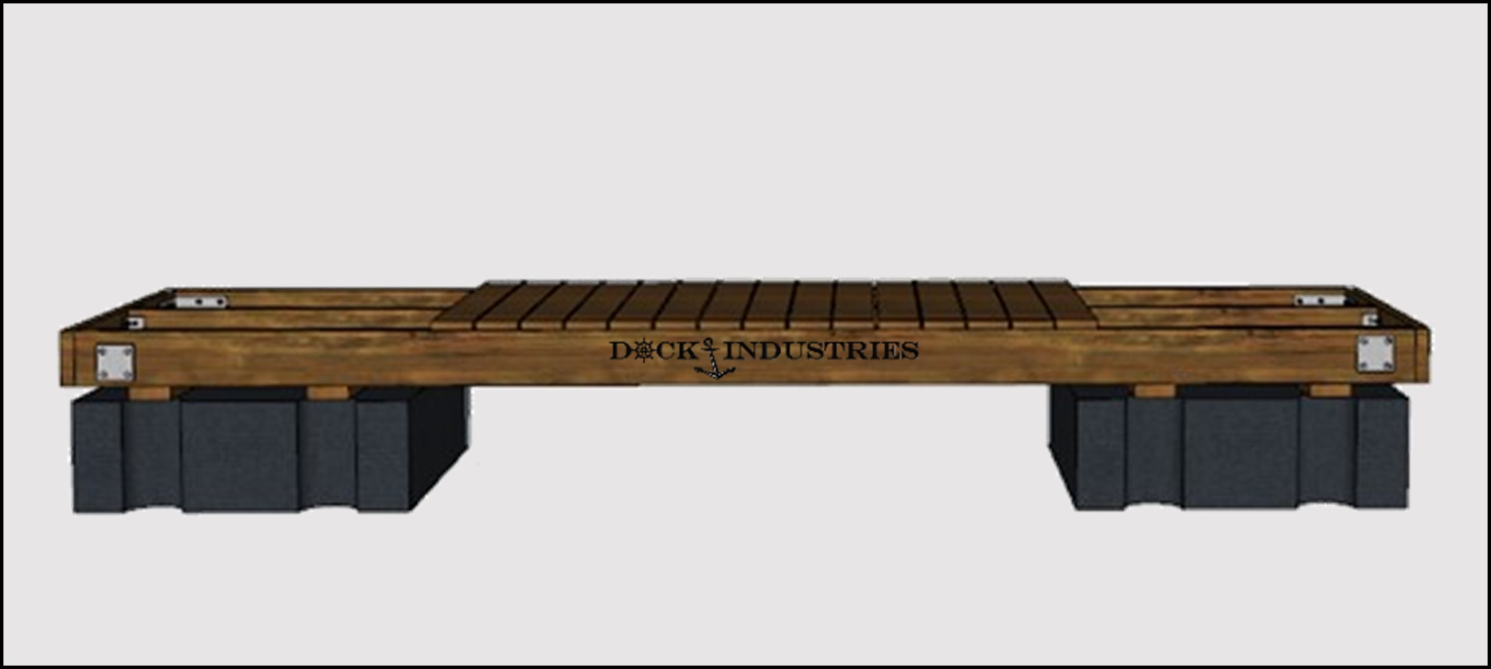 Ensemble de quai Heavy Duty 4'x16' - Sans ancrage