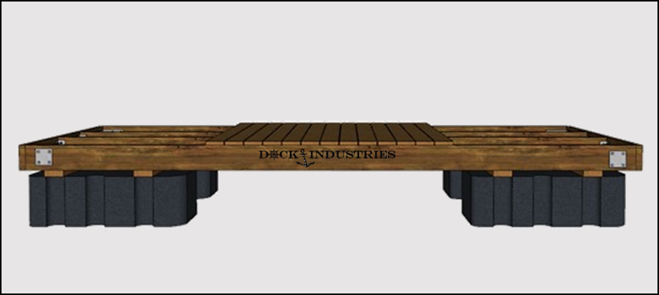 Ensemble de quai Heavy Duty 6'x16' - Sans ancrage